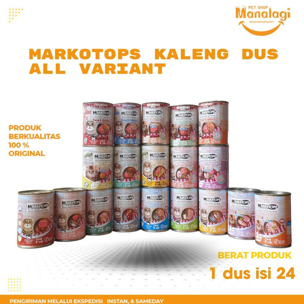 MARKOTOPS Makanan Kucing Basah MARKOTOPS Kaleng 400 gr 1 DUS Isi 24 Pcs