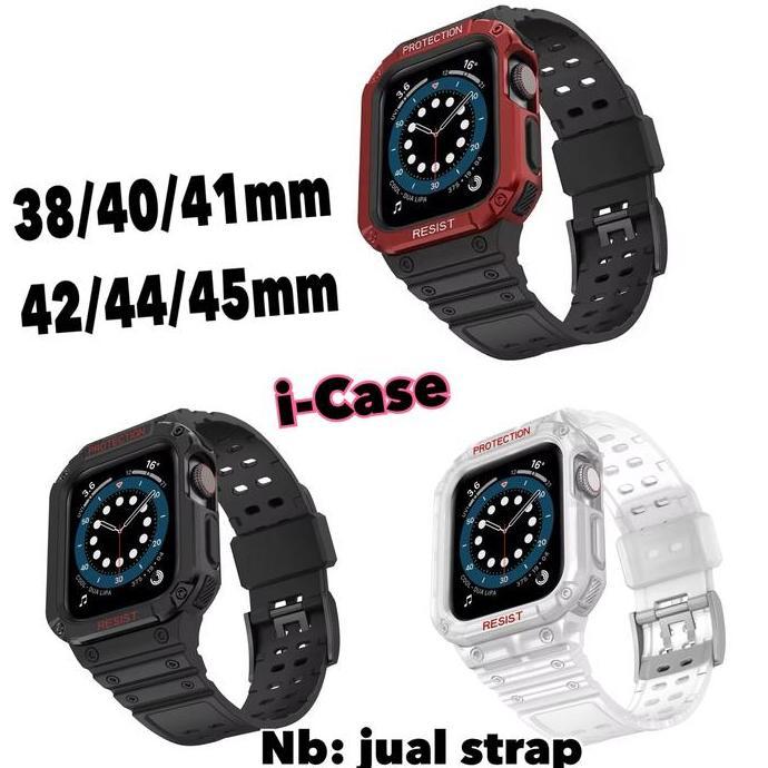 iWatch Bumper Plus Case Protection Strap 38/40/41/42/44/45 mm Series Watch 1,2,3,4,5,6,7,8,9 SE