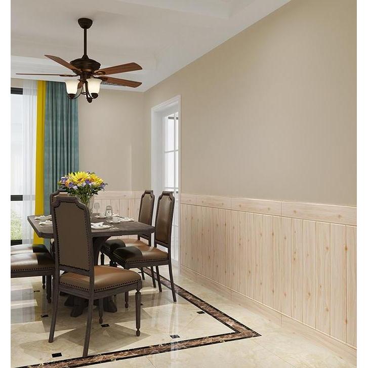 Wallpaper Foam 3D motif kayu wood foam/ Walpaper dinding kamar/Wall Panel 3D