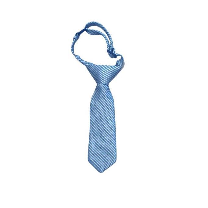 Little Fresco - Dasi Panjang Anak Dusty Blue Garis Kids Neck Tie Dusty Blue List