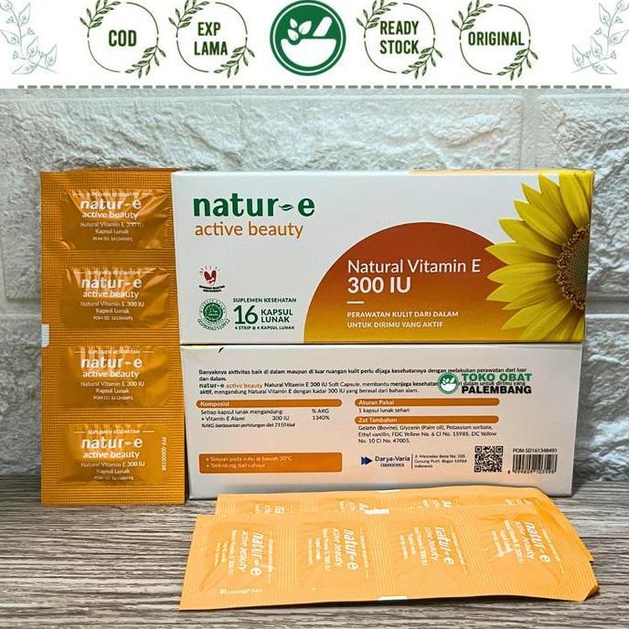 Higher- Natur E 300Iu 16Kapsul Active Beauty Vitamin E Natur-E 300 Iu Nature