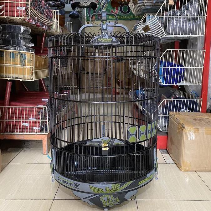 NEW SANGKAR KANDANG MURAI RADJA COMPANY CARBON 3D HIJAU ARMY PVC TERBARU ORI