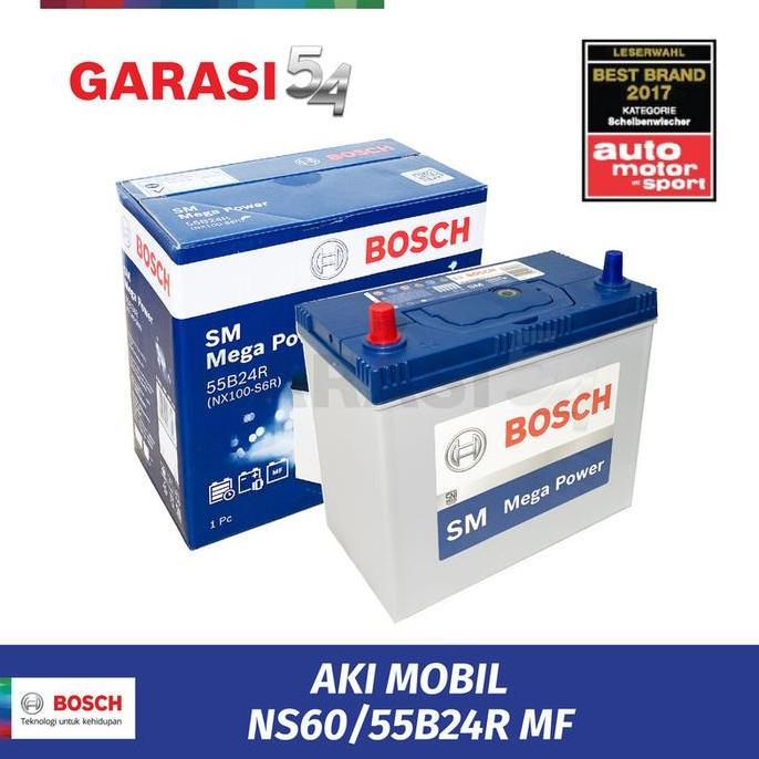Aki Mobil Suzuki Swift NS60 / 55B24R MF 45 Ah Bosch