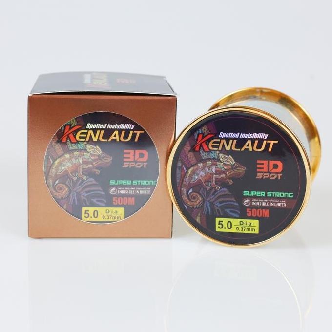 Lansungkirim- Kenlaut 500M 100M Senar Pancing Super Nylon Speckle Titik Tak Terlihat Garis