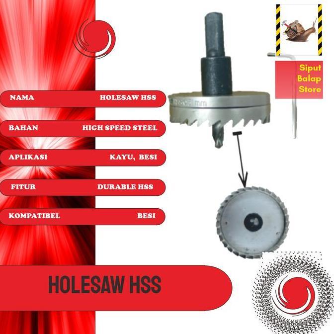 Hole Saw Besi 30-48mm / HoleSaw Besi 30-48mm / Mata Bor Besi 30-48mm