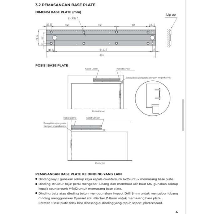 DOOR CLOSER AUTOMATIC DEKKSON DCA-100 NA DOOR SYSTEM DCA 100 NA DEKSON