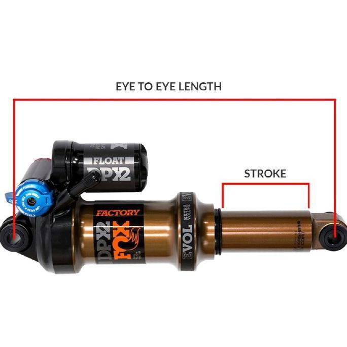 FOX FLOAT DPX2 FS Eye to Eye 200mm / 7.875" EVOL LV 3-POS ADJ KASHIMA Air Rear Shock Sepeda MTB