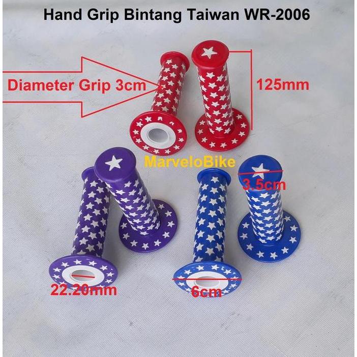 Hand Grip Bintang Taiwan WR-2006 Sarung Stang Sepeda BMX Fixie Taiwan