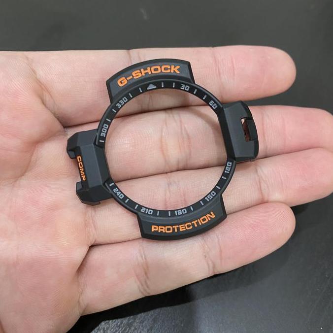 Bezel CASIO GSHOCK GA 1000-4A HITAM ORIGINAL Tulisan Orange
