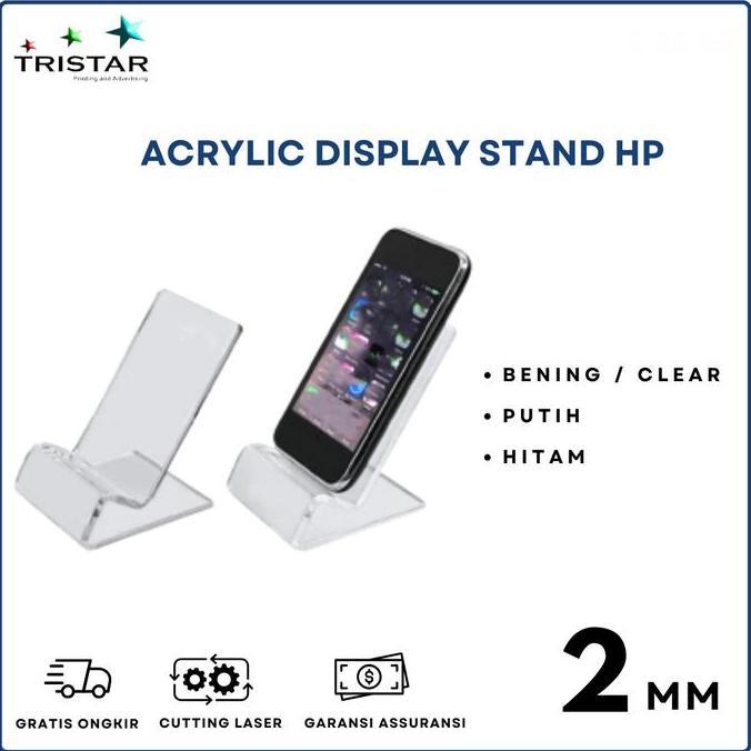 Display akrilik tempat hp / handphone