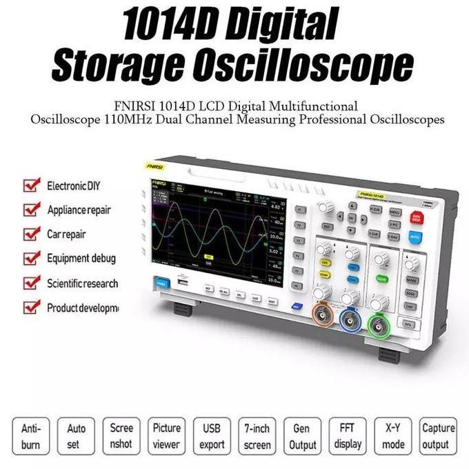 FNIRSI-1014D Digital Oscilloscope 2 In 1 Dual Channel