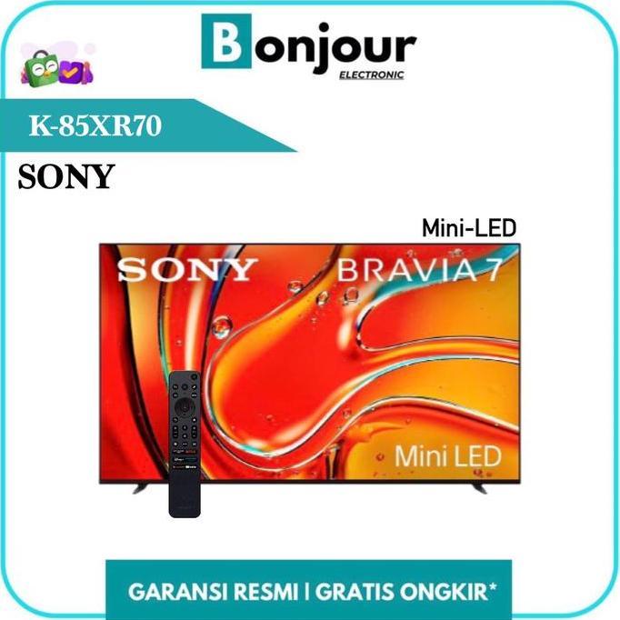 Mini LED TV Sony BRAVIA 7 K-85XR70 85 Inch Google TV Sony 85XR70 4K UHD [GARANSI RESMI]