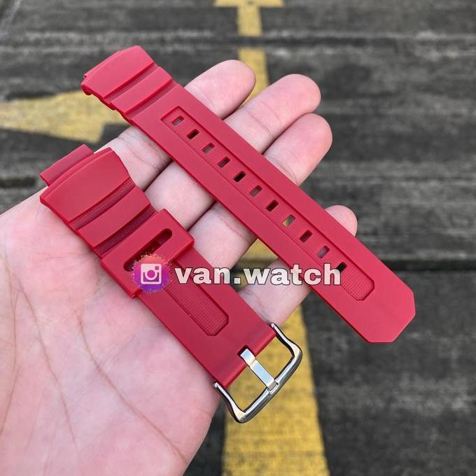 Strap Casio Gshock AW 591 / AW591 Merah Aftermarket