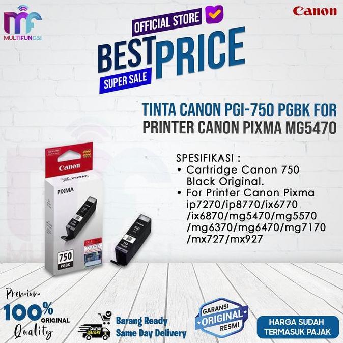 TINTA CANON PGI-750 PGBK for Printer Canon Pixma MG5470