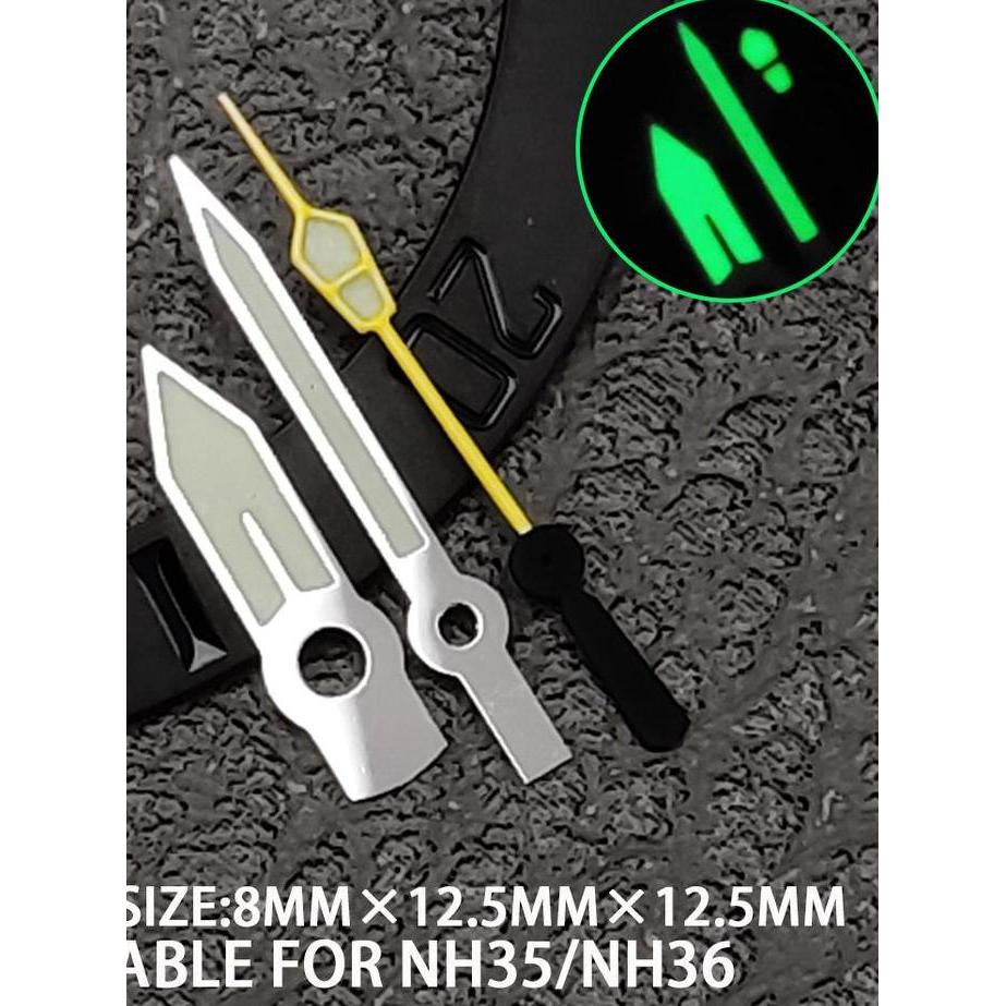 Seiko Mod Hands A28 - A36 Lumed For NH35/NH36