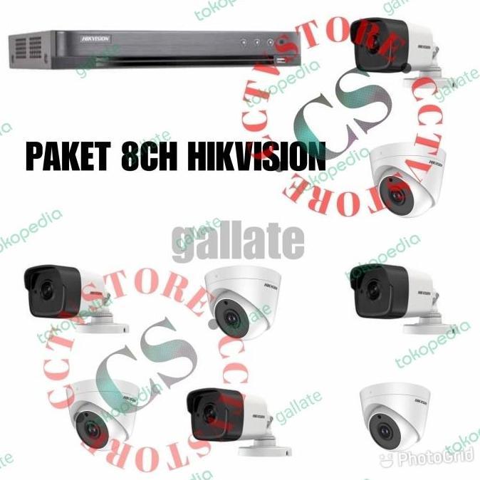 Suchen- Paket Cctv 8 Channel Hikvision 5Mp Audio Paket 8Ch Audio 5Mp Hikvision