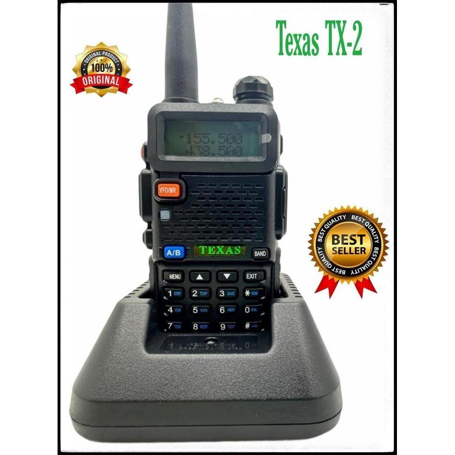Voruhus- Lkie Talkie Texas Tx-2 Dualband 5Km 10 Km Garansi Internasional Ht