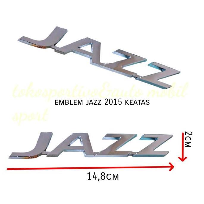 EMBLEM TULISAN STIKER HURUF LOGO HONDA JAZZ 2008-2012 CHROME MURAH