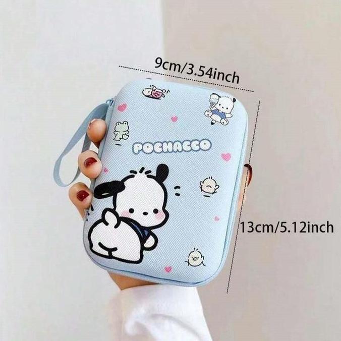 Lansungkirim- Pouch Karakter Jumbo Kuromi Lotso Melody Dompet Penyimpanan Headset Handsfree Charger 