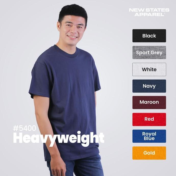 Kaos Polos New States Apparel 5400 Heavy Cotton T-shirt