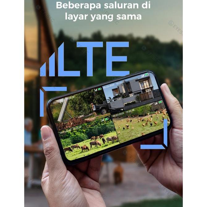 Suchen- Cctv Eyesec 4G Tenaga Surya 6Mp Ip Camera Outdoor Siap Pakai Tanpa Wifi & Kartu Sim Solar Cc
