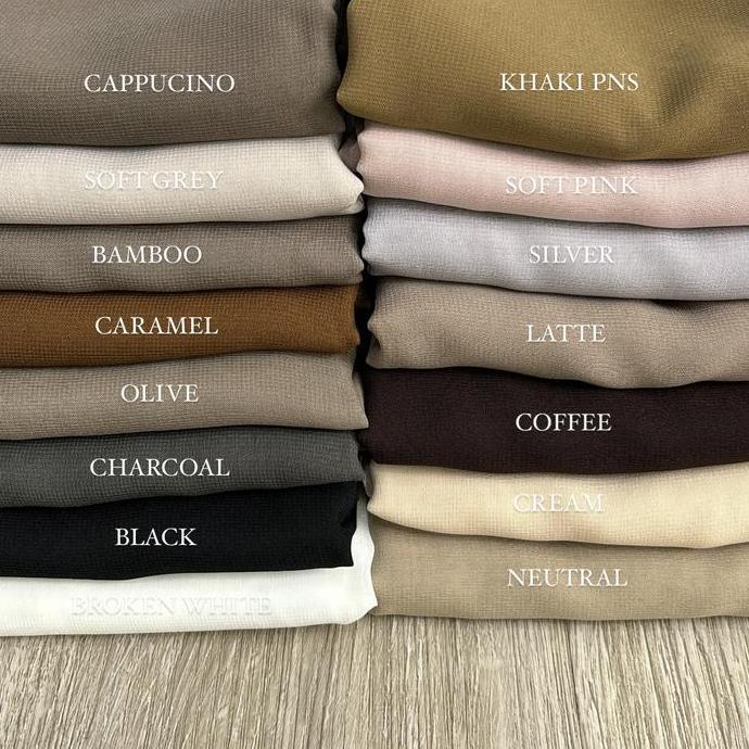 MELBIZY Kamila Shawl | Oval Malaysian Square  | Hijab Syar'i  |  Segi Empat Oval Polycotton (TERBAIK
