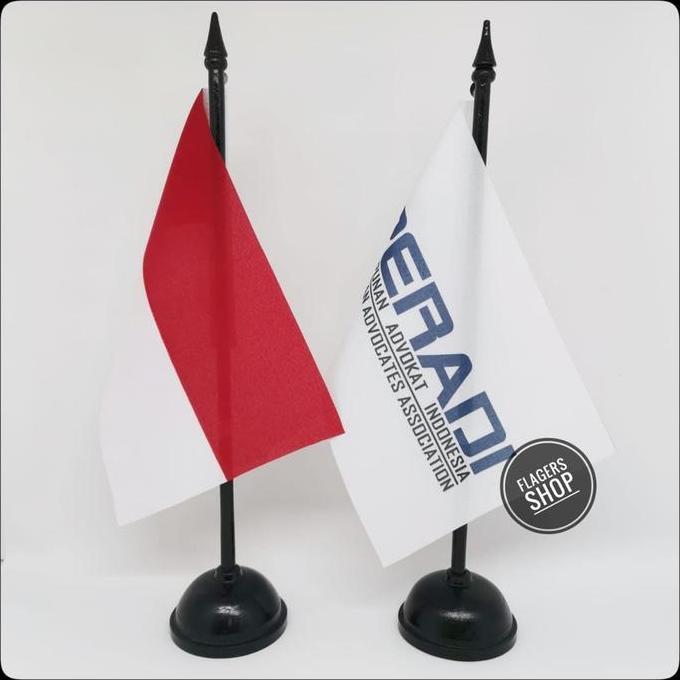 [PAKET] BENDERA MEJA INDONESIA + PERADI / BENDERA PAJANGAN MEJA