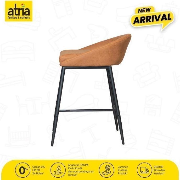 Kursi Tinggi Kursi Bar Kursi HLM Stool Atria Almar DS-8231 PU Brown