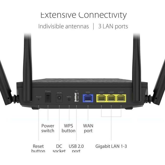 Asus Rt-Ax53U Ax53U Ax1800 Dual Band Wifi 6 Wireless Router Aimesh Ax53U