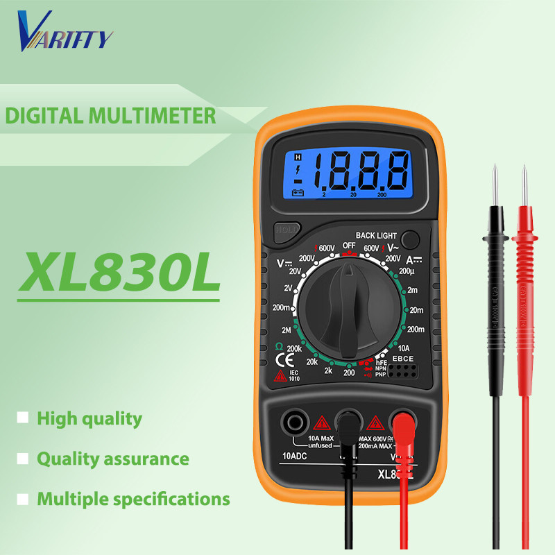 (termasuk baterai) Multimeter Digital XL830LTester XL830L Avometer AC DC Voltage Tester / Avometer D