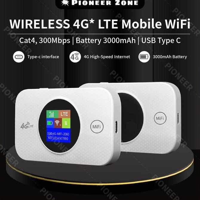 Modem Wifi 4/5G Portable 300 Mbps 4G 5G Baterai 3000Mah Unlock Operator Usb Mendukung 10 Perangkat M
