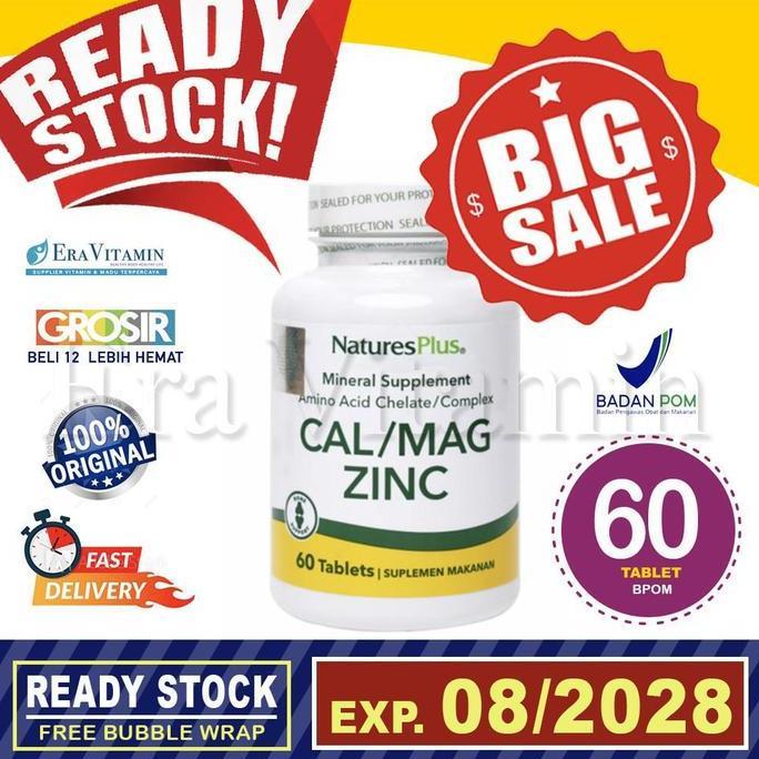 Nature's Plus Cal Mag Zinc 60 Tablet BPOM Natures calmagzinc
