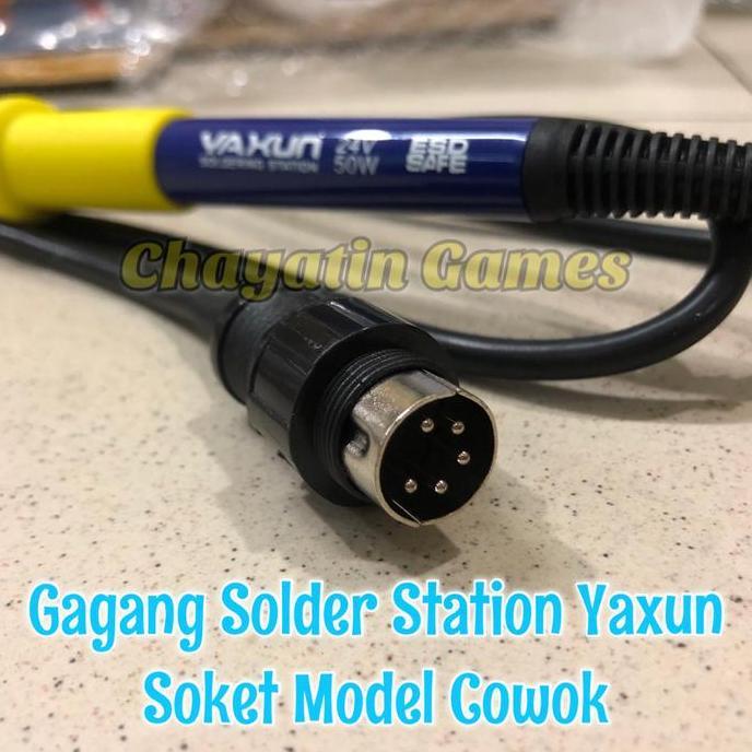 Murah Gagang Solder Station Original Merk Yaxun Model Soket Cowok