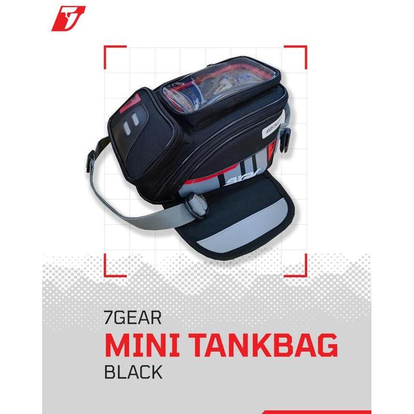 NEW MINI TANKBAG 7GEAR TAS TANGKI MOTOR MAGNET TANKBAG TOURING MOTOR TANGKI ORI