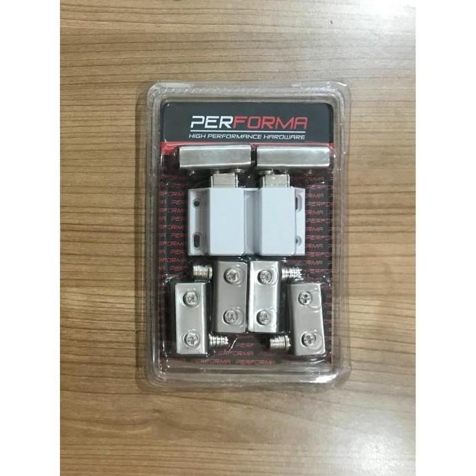 Engsel Pivot Lemari Kaca Komplit Magnet Kaca Pintu Double Showcase