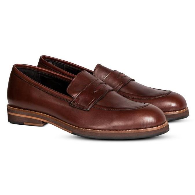 Blake Penny Loafers Brown / Sepatu Formal / Sepatu Nappa Milano