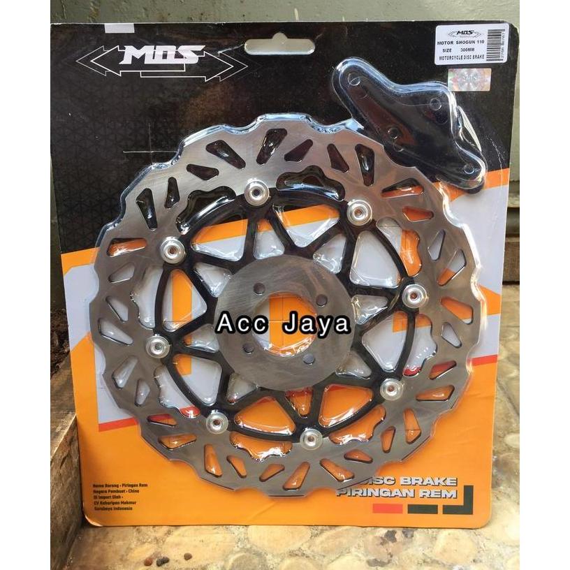 nazmoc - Piringan Cakram MOS PSM Hitam 300MM Shogun 110 Satria 2Tak Hiu / Lumba Diskon