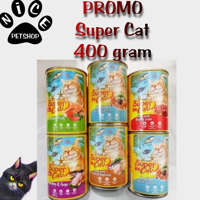 Super Cat Kaleng baby kitten & adult 400 gr