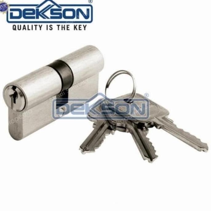 Cylinder Dekson TC DL 65MM SN / Cylinder Kunci Pintu Dekson 65mm Kuningan