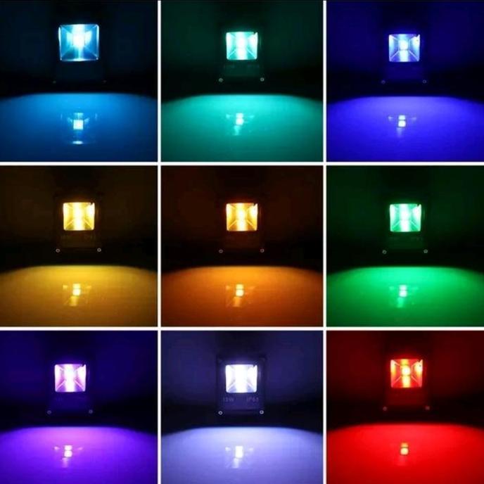 Lampu sorot led RGB 100W Ac 220V / Lampu sorot led 100W RGB Ac 220V
