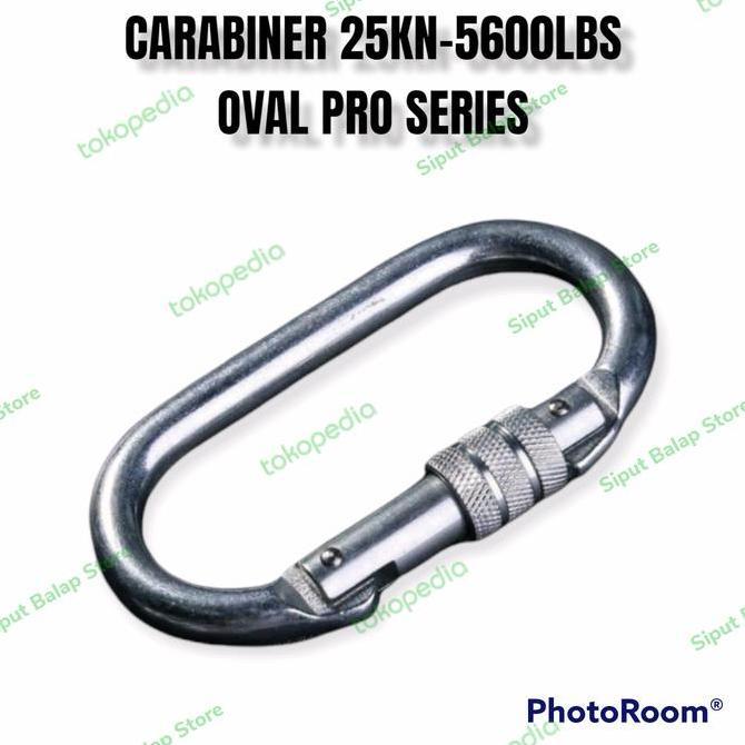 CARABINER 25KN BAJA SCREW OVAL SERIES KARABINER PANJAT TEBING 25KN
