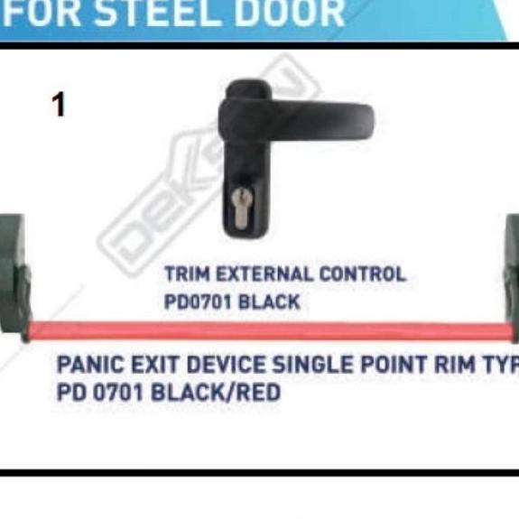 Panic Bar Dekson PD 0701 Black Red / Handle Pintu Darurat Dekson