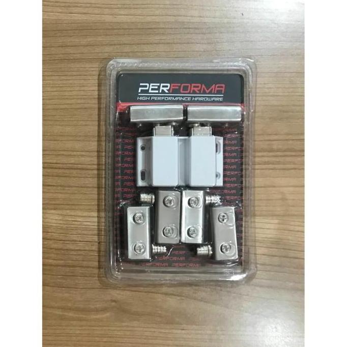 Magnet Kaca Pintu Double Lemari Kaca Komplit Engsel Pivot Lemari Kaca