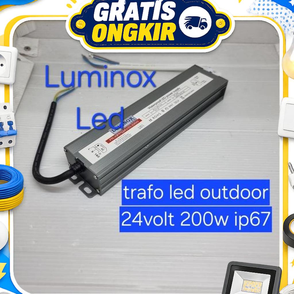 Trafo Led 24Volt 200Watt 200W 8,3A / Driver Led Waterproof 200W 200 Watt 24V Ip67