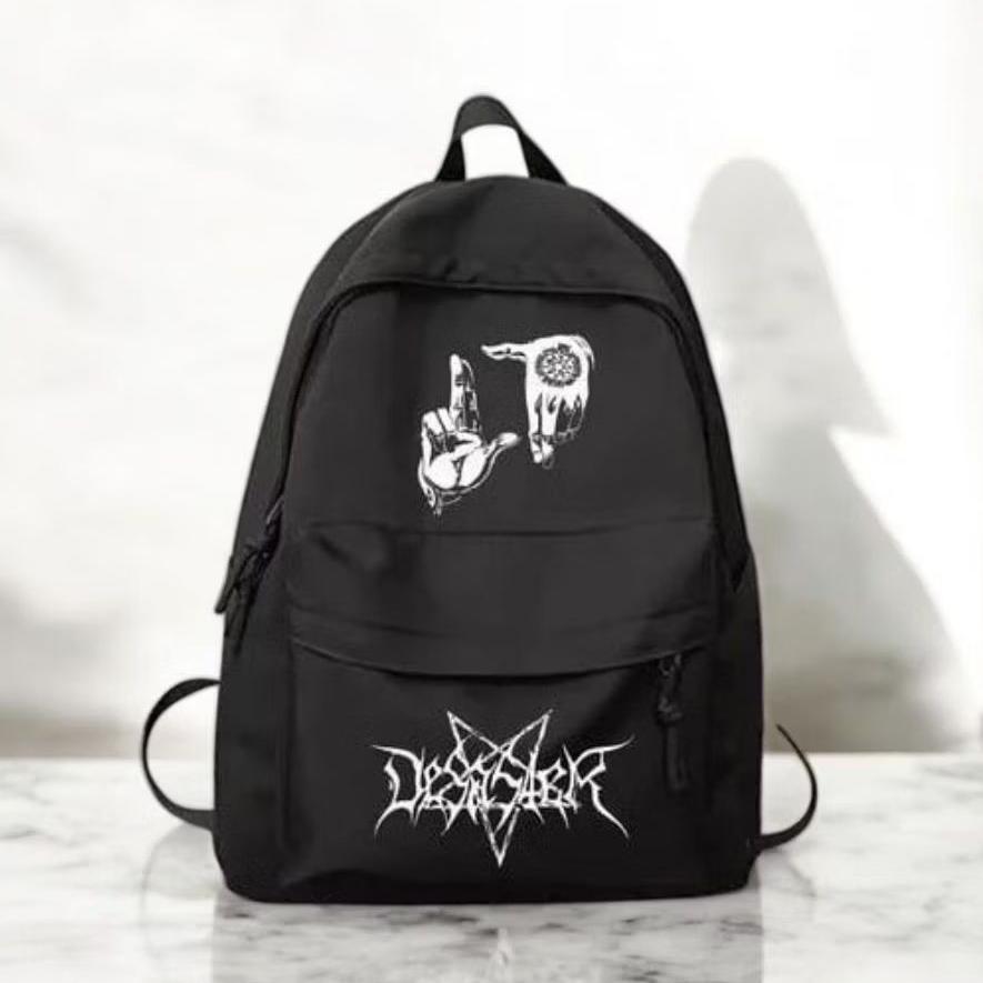 RECOMMENDED BACKPACK PRIA METAL STYLE - TAS HITAM KEREN UNTUK SEKOLAH & NONGKRONG