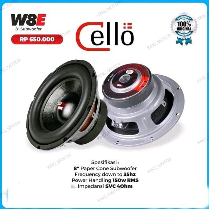 Subwoofer 8 inch SVC Cello W8E