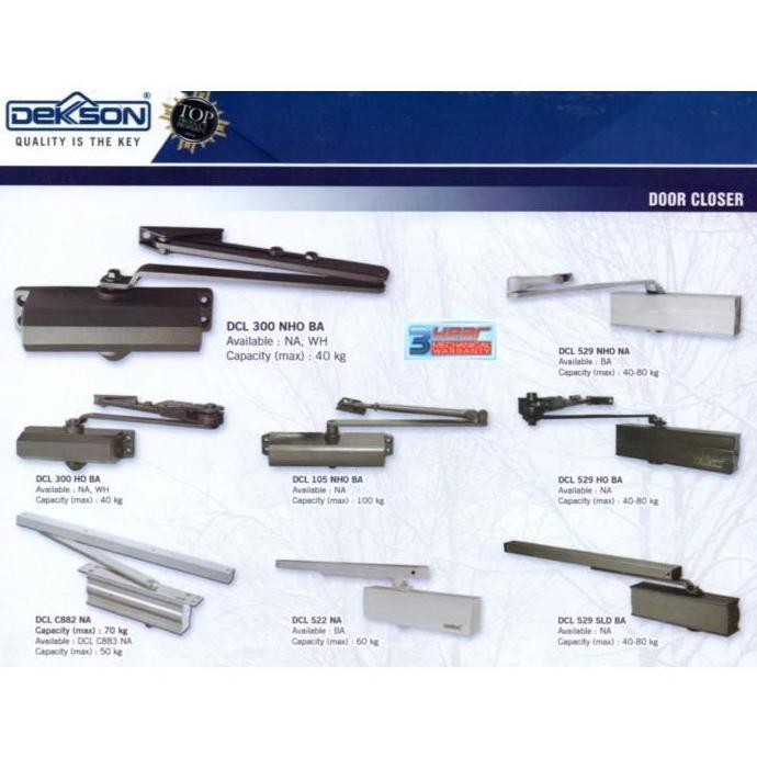DEKKSON DOOR CLOSER DCL 105 NHO DOOR CLOSER PINTU BESI 100 KG
