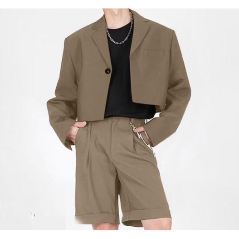 HOT PRODUCT Jas Crop Pria - Blazer Crop Top Pria - Croped Pria