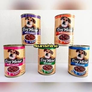 Aomi- Makanan Anjing Basah Kaleng Dog Menue Can 415Gr - Wet Dog Food