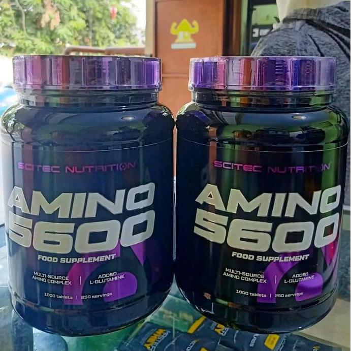Scitec Nutrition Amino 5600 1000 Tabs - Suplemen Otot Dengan Asam Amino Lengkap Dan Bcaa Tinggi